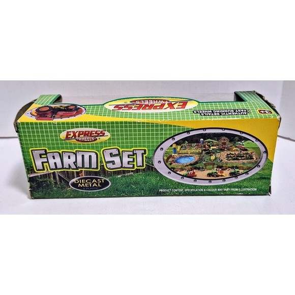 2009 SUNTOYS INT'L EXPRESS WHEELS DIECAST METAL FARM SET NEW IN BOX - Picture 3 of 4